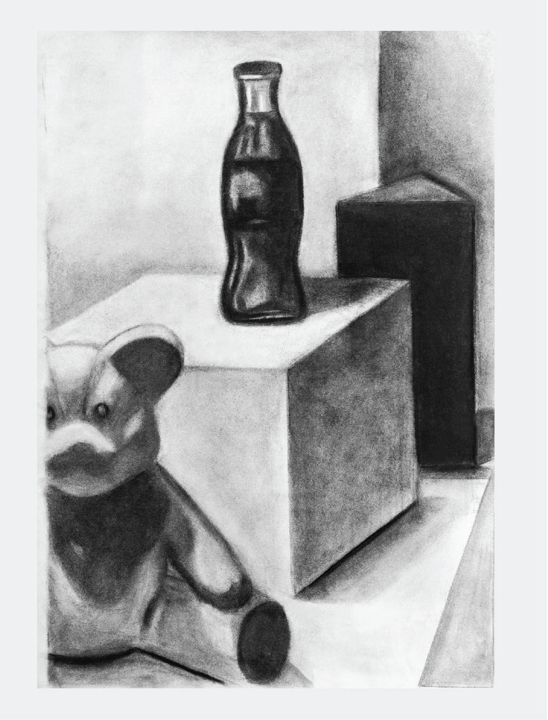 Still Life, Charcoal Pencils, Me, 2020 : Drawing CE4